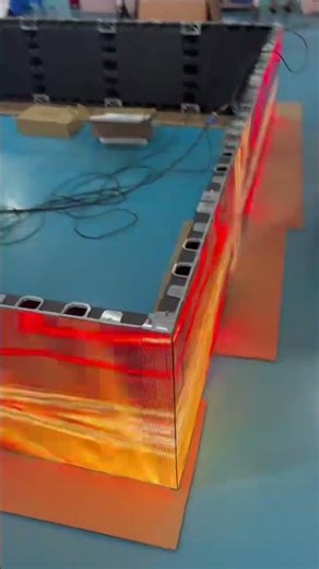 Indoor LED display screen unit support 90 degree straight corner connection
