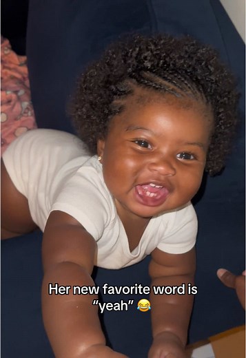 Cute Baby's New Favorite Word: Yeah!