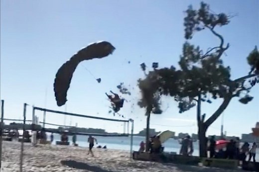 Santa sucks at skydiving