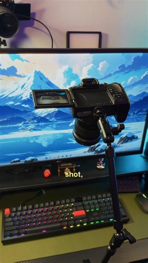 Creative Camera Angles (Easily) 😮‍💨 | SmallRig Magic Arm #tech #cameragear #shorts