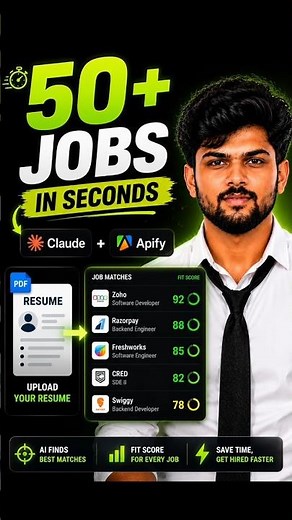 50+ personalized job matches in minutes #ai #career