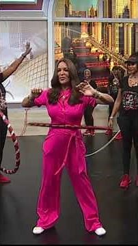 ABC7 Chicago's Cheryl Burton shows off hula hoop skills