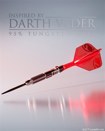 Experience the power of the Dark Side 🔴 The Darth Vader Lightsaber First Edition is here. Crafted with the Dark Lords iconic lightsaber hilt at the forefront of design, this is a true homage to one of the most respected and feared characters in the history of film. #TeamTarget #StayOnTarget | Target Darts