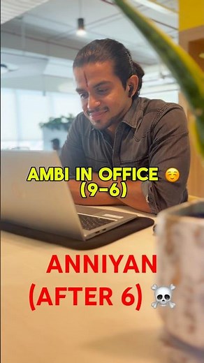 AMBI in IT OFFICE🤣Wait for ANNIYAN after 6☠️#ambi #anniyan #shorts #office # #itemployees #tamil