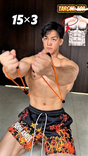 3 chest exercises using tubes‼️