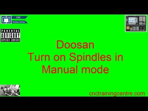 Doosan Lynx 2100LSY Fanuc i Series: Start Main Spindle, Sub-Spindle & Driven Tools in Manual Mode
