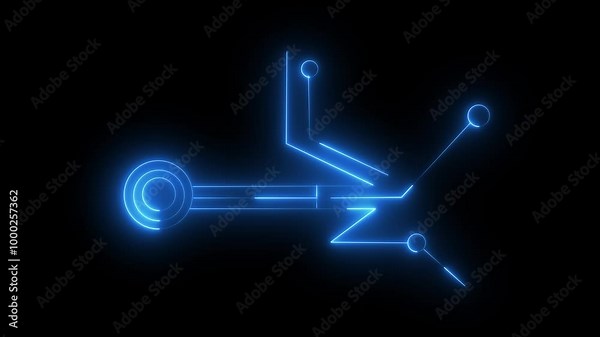 animation processor electric circuit line processor line board pcb ai artificial intelligence