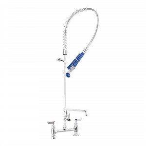 Waterloo 750PRD814 1.15 GPM Deck-Mounted Pre-Rinse Faucet with 8" Centers and 14" Add-On Faucet