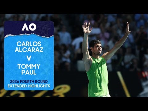 Carlos Alcaraz v Tommy Paul Extended Highlights | Australian Open 2026 Fourth Round