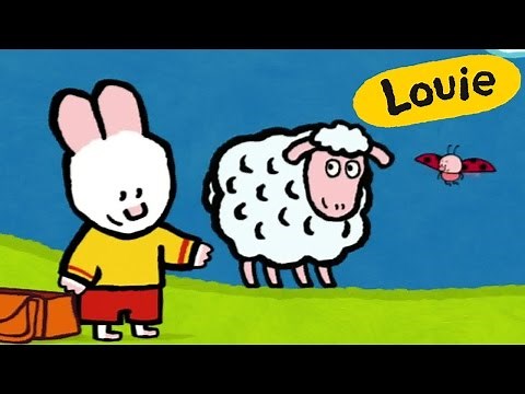 Cartoon for kids - Louie draw me a Sheep HD | Learn to draw