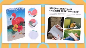 Amazon.com: flamingo notebook glitter notebook sequin diary book sequin journal portable writing notepads sequin notebook glitter notepad office notepad office notebook paper a5 girl