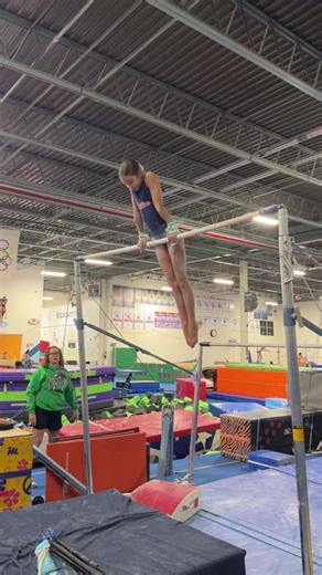 106K views · 875 reactions | Way to go Emily! First double back in set with giants  | Ricochets Gymnastics | Facebook