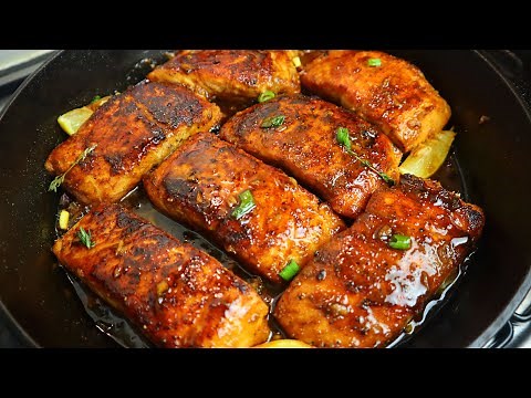 Honey Garlic Glazed Salmon Recipe | Easy Step By Step Honey Salmon