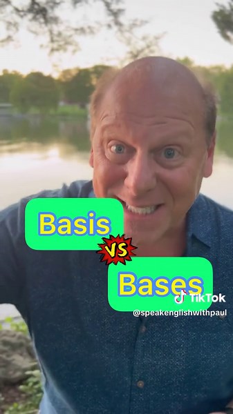 Basis vs Bases! #basis #bases #languagelearning #improveyourenglish #americanaccent #esl #mpa