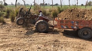 7.4K views · 362 reactions | It was difficult to pull a trolley full of mud with a single tractor | Village Tractors | Fun Time | Facebook