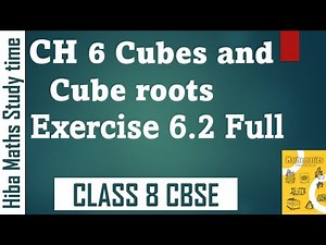 cbse 8th maths chapter 6 exercise 6.2 full cubes and cube roots solutions in tamil