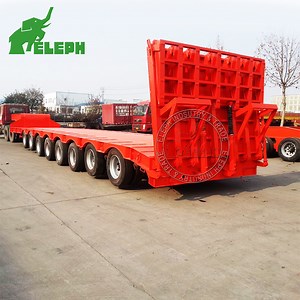 [Hot Item] Multi Axle 5 Axle 10 Axle 120 Ton 150 Tons Shipyard Transporter Heavy Duty Drop Deck Lowbed/ Lowboy Low Bed Trailer Truck Semi Trailers for Excavator Transport