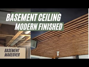Save a FORTUNE on this Basement Ceiling finish