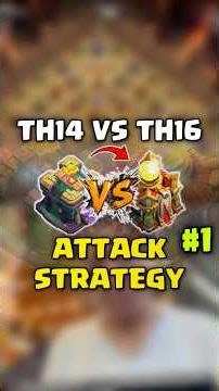 TH14 VS TH16 MAX ‼️ #clashofclans #cocindo #shorts
