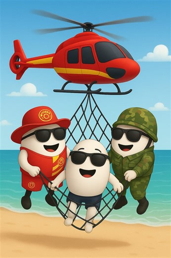 Lifeguard Course 2025 - Instruction with Eagle 07 aircraft - Military Police - Training video