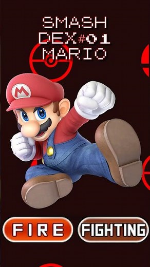 Giving MARIO Pokemon types for with every Smash Bros character