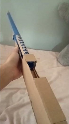 Cardboard Shell Ejecting Shotgun. #shellejecting #cardboardgun #cardboard