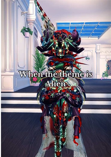 When the theme is Alien entity and this walks out of VIP… #dresstoimpress #dti #dresstoimpressroblox #dtitictac