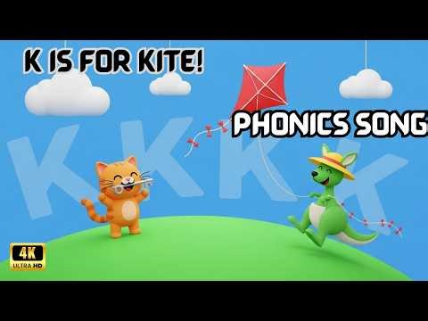 Letter K Phonics Song | K is for Kite | Kangaroo Key King | Learn K Sound with Kite |THE BEE CARTOON