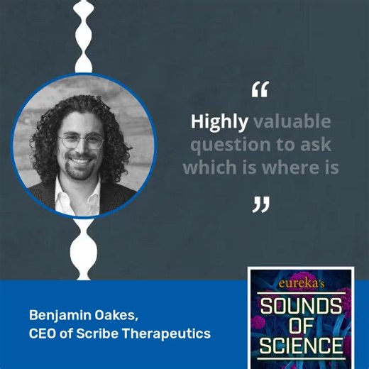 On this month's Sounds of Science #podcast Benjamin Oakes, co-founder of Scribe Therapeutics, shares his journey from UC Berkeley to pioneering days of #CRISPR, his vision for the future of gene editing, and celebrating the first CRISPR therapy drug approval. https://okt.to/r9vLhw | Charles River Labs | Facebook