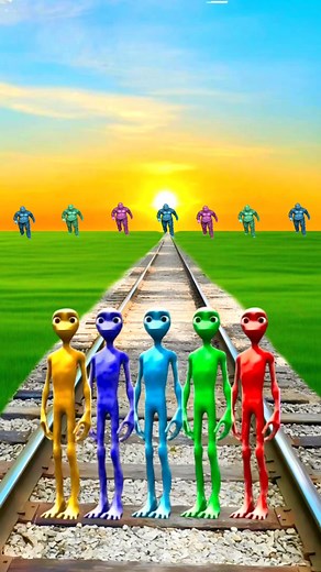 equal them to Kuchh 5 different colour alien dance vs gta molester & Train Driver tom vfx funny | VFX WS 2S