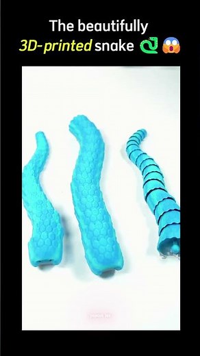 The beautifully 3D printed snake 🐍😱