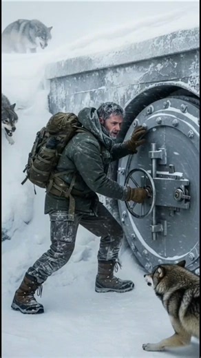 Frozen Lockdown | Surviving a Blizzard in an Underground Bunker While Wolves Attack | #shorts