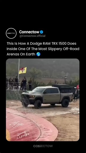 Connectow on Instagram: "This Off-Road Challenge Defeats Horsepower 😳⚠️ Even a Dodge RAM TRX struggles when traction disappears.One mistake here, and the truck slides right back in. This extreme off-road competition in China isn’t about speed — it’s about traction, torque control, and driver skill. Trucks enter a circular basin soaked with water and foam, creating a surface so slick that even high-horsepower vehicles lose grip instantly. The goal is simple but brutal: maintain momentum, control
