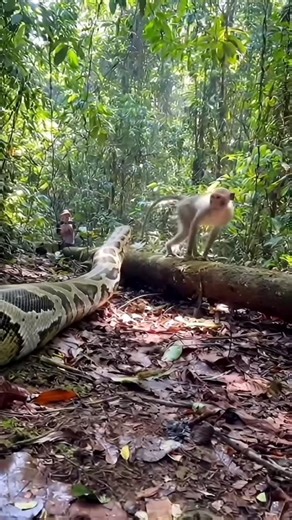 37 reactions | Python vs Monkey 勞  #animals #wildlife #viral #trending #reel #reels #fbreels #fypシ #reelviral #foryouシ | Riteek Kashyap | Facebook