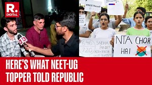 NEET-UG 2024 Topper Speaks To Republic; Day 2 Of Students' Protest | All Eyes On Supreme Court Full Video: https://youtu.be/_OZuAIF-u84 . . . #StudentsMatter | #ReNeet | #NEETResults | #NEETUG2024 | #NEETUGResults | #NEET | #NTA | #NationalTestingAgency | #AlakhPandey | #supremecourt | #plea | #supremecourthearing | #neet | #neetug2024 | #neet2024 | #controversytoday | #neettopper | #topper | #exclusive | #republicexclusive | #RepublicTV | #RepublicTVLive | Republic