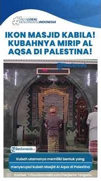 Seeing the Al Mutaqaddir Grand Mosque in Kabila Bone Bolango Gorontalo, Said to Resemble the Al A...