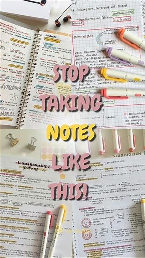 STOP Taking Notes Like This! 📚✍️ | Study Smarter with These Tips #shorts