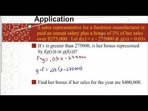 Lesson 7.1 - Application of Composition of Functions
