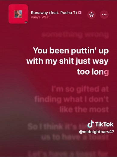 Kanye West - Runaway Lyrics