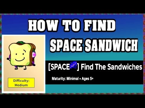 How To Find SPACE SANDWICH in FIND THE SANDWICHES [walkthrough]