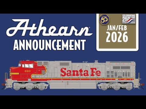 Athearn JAN/FEB 2026 New Announcements: Athearn Genesis GE Dash 9-44CW Diesel Locomotive