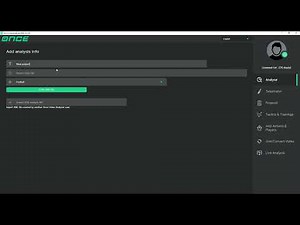 How to start new analysis?