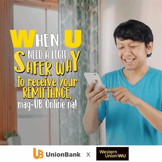 Stay safe and claim remittance from your loved ones abroad using UB Online. #BankTheWayYouLive #BankDifferently . . . . . For any concerns, you may contact us through our Customer Service Hotline at ( 632) 8841-8600. Union Bank of the Philippines is an entity regulated by the Bangko Sentral ng Pilipinas (BSP) with email address consumeraffairs@bsp.gov.ph. Deposits are insured by PDIC up to P500,000 per depositor. For more info, please visit our website. | Union Bank of the Philippines
