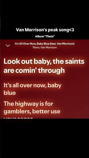 It's All Over Now Baby Blue Song by Them ‧ 1966 #vanmorrison #bobdylan #them #band #itsallovernowbb