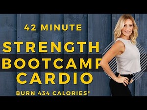 40 Minute Strength & Cardio Bootcamp HIIT Workout | Burn 434 Calories*