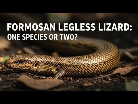 Formosan Legless Lizard: One Species or Two?