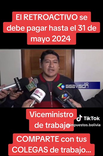 Incremento Salarial y Retroactivo en Bolivia 2024