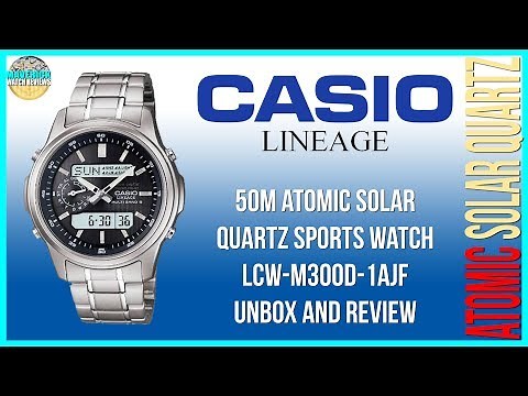 Small But Mighty! | Casio Lineage 50m Atomic Solar Quartz LCW-M300D-1AJF Unbox & Review