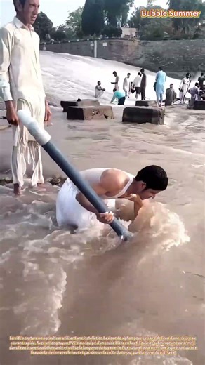 Irrigation par Siphon : Extraction d'Eau de Rivière par un Système Simple de Tuyau PVC