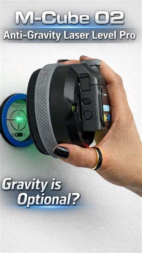 Nazia | Tech & Gaming Setup on Instagram: "Leveling up my setup with an Anti-Gravity Laser 🐉✨ Gravity is officially optional. I used the HOZO M-CUBE 02 and its pro accessories to mount my new pegboard, but this tech is for way more than just setups. Whether you're aligning a pegboard, hanging a gallery wall, or mounting floating shelves, the Anti-Gravity system handles it all: 🧲 Vacuum Adsorption: The suction mount holds the unit to the wall so your hands stay free. 🟢 Cross-Line Laser: Projec